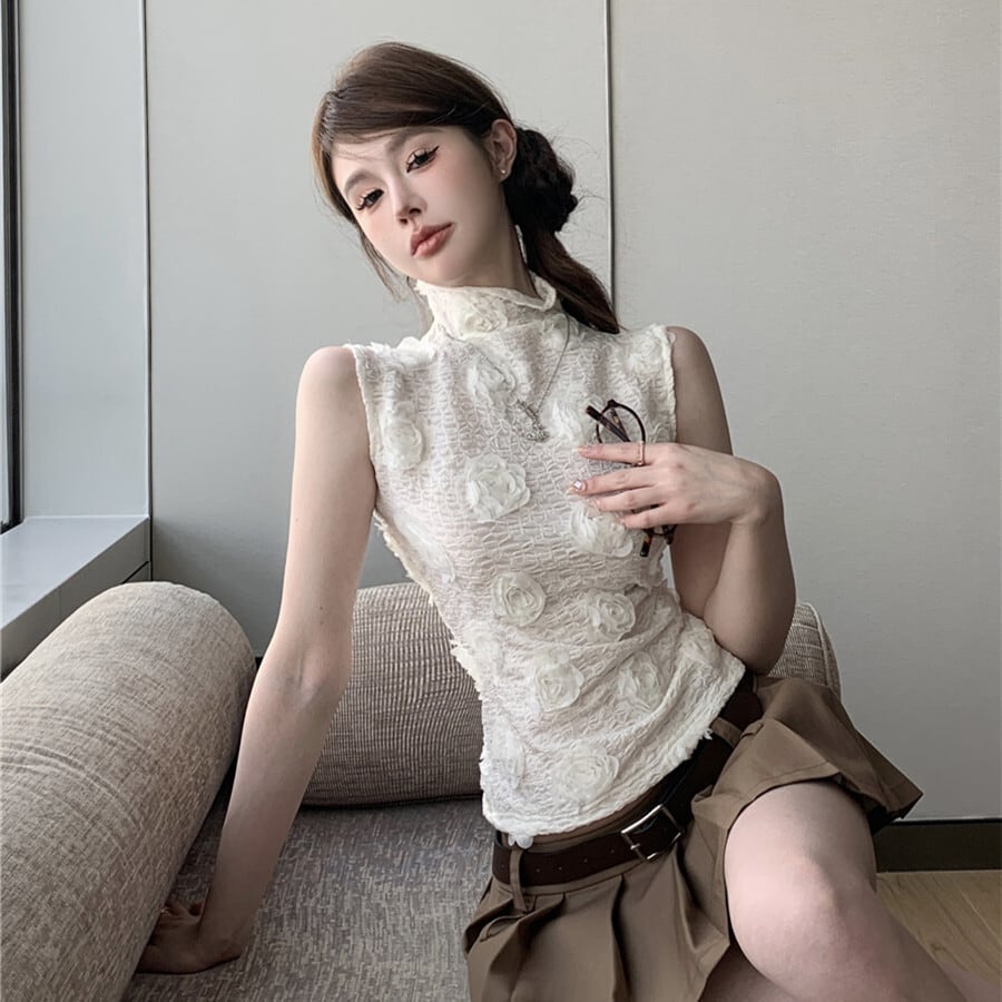 【tops】立体フラワートップス　M25196