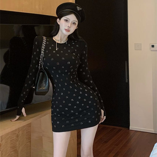 【dress】タイト長袖ワンピース G20156