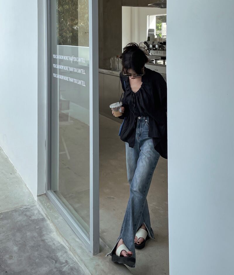 【tops】パフスリーブ ブラウスG20356