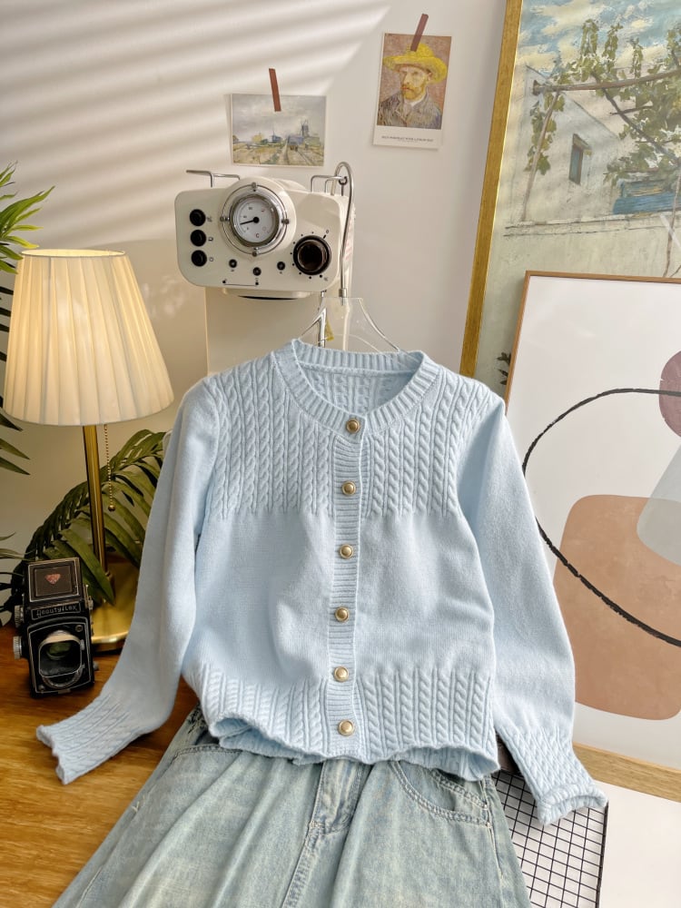 【outer】ニットカーデ　M25474