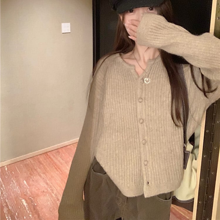 【outer】ニットカーデ　M28828