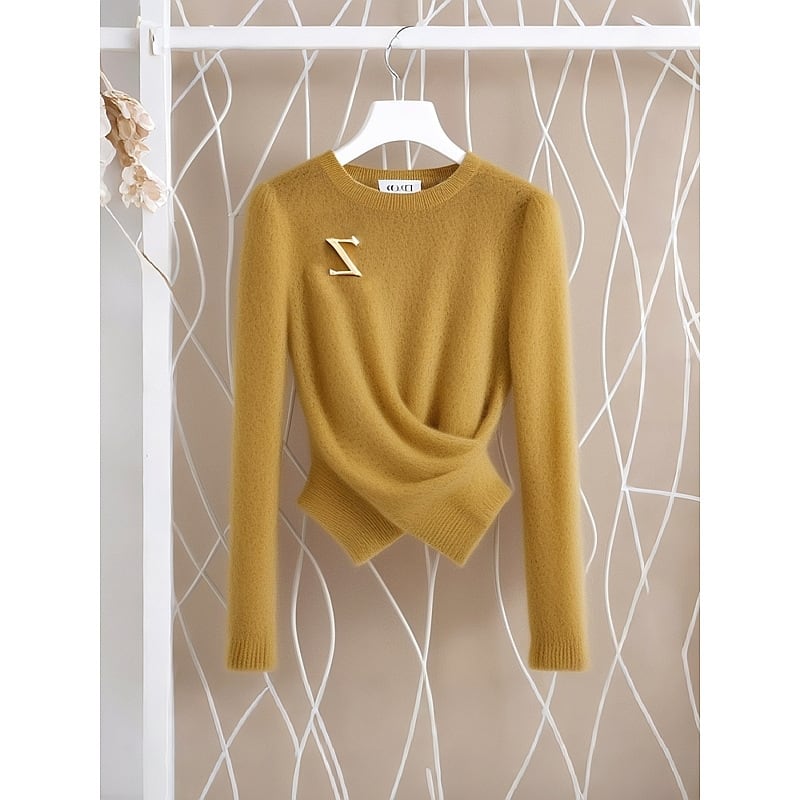 【tops】クロスニットトップス　M28765