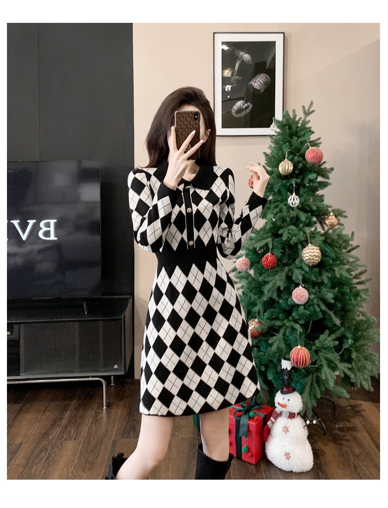 【dress】ニットワンピース　M25464