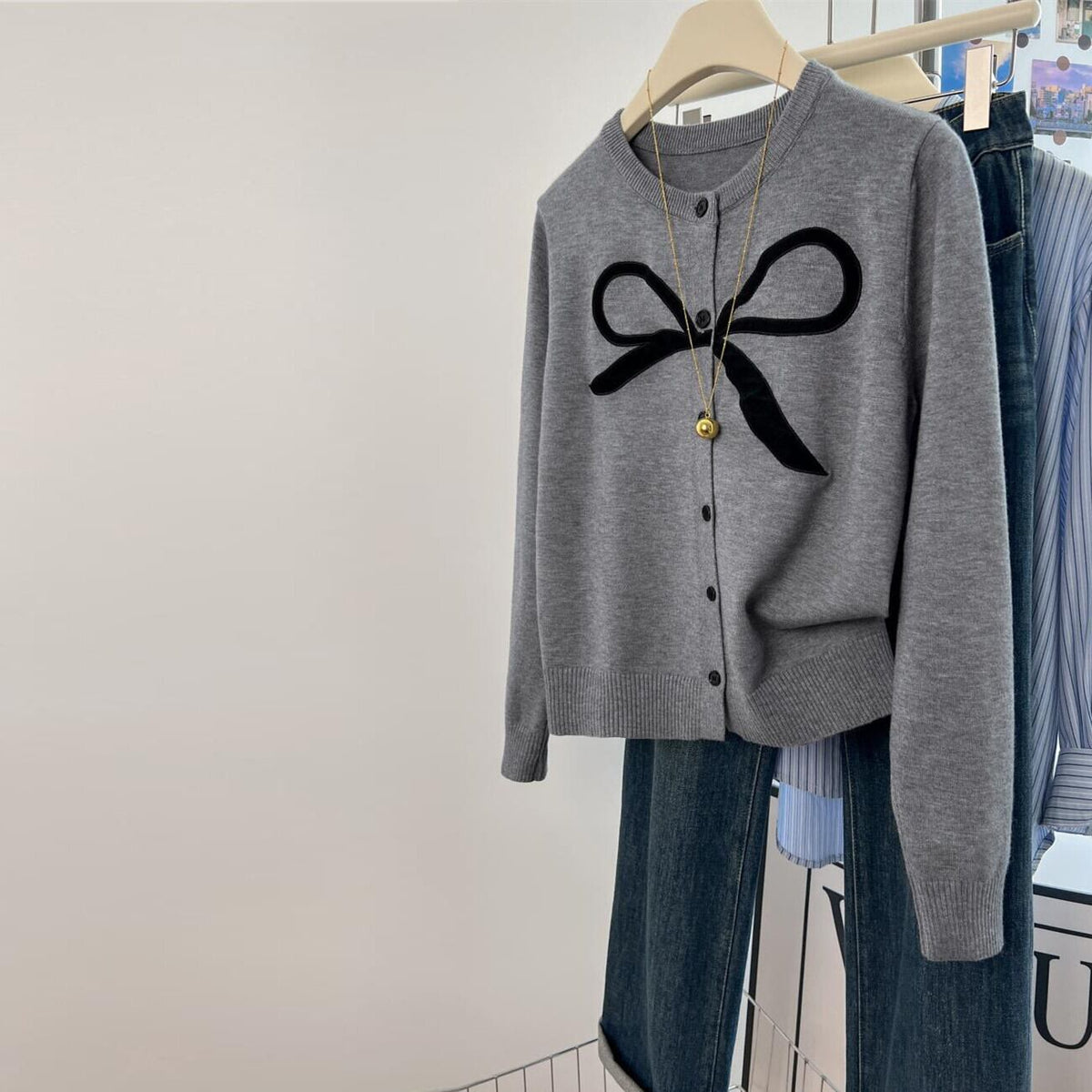 【outer】ニットカーデ　M29284