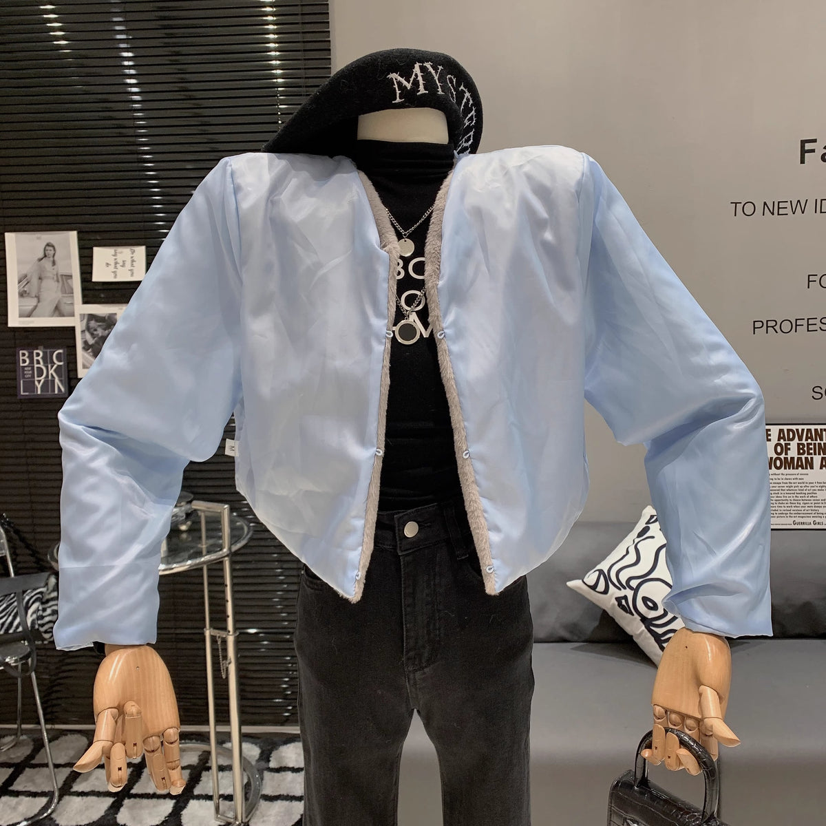 【outer】ファーデニムジャケット　M19108