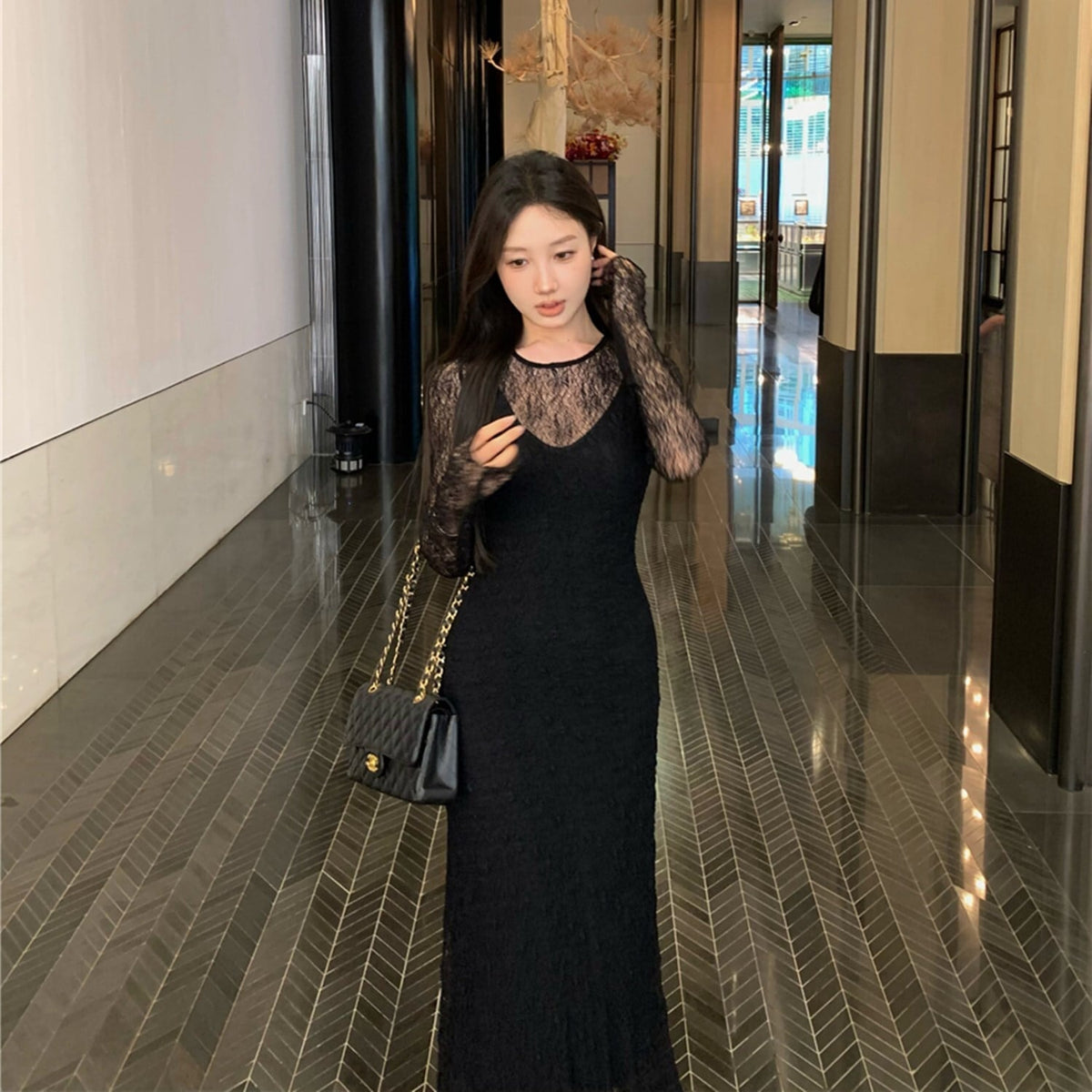 【dress】レースワンピース　N2673