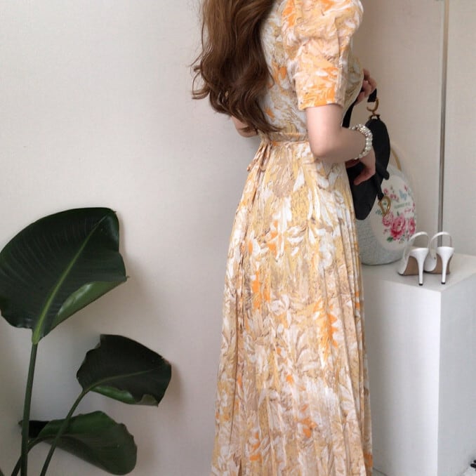 【dress】プリントワンピース　M24231