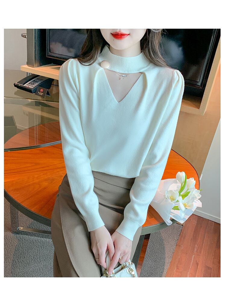 【tops】ニットトップス　M18854