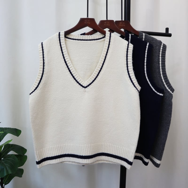 【tops】ニットベスト　M25493