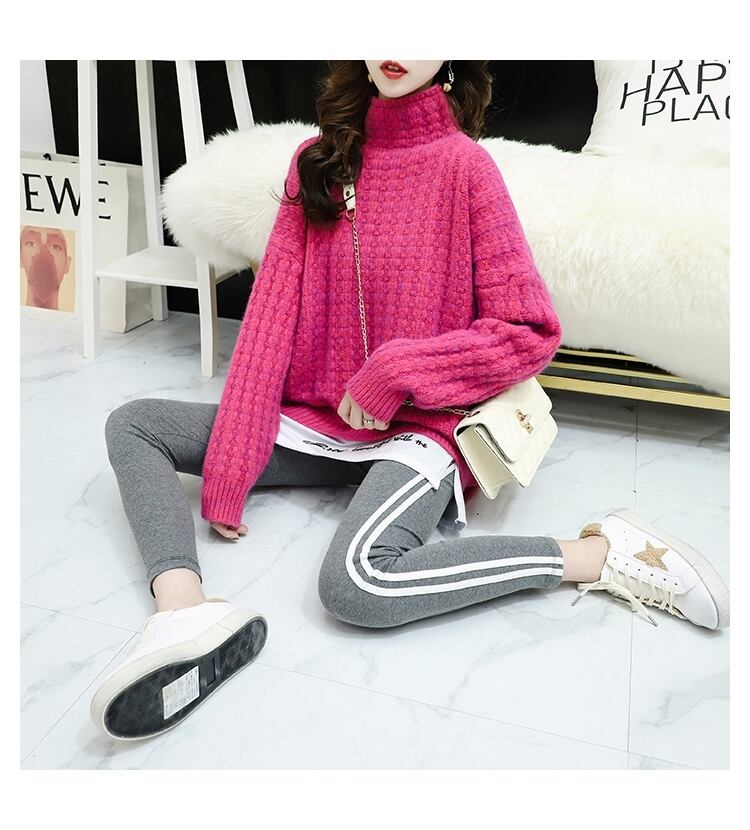 【tops】秋冬新作!韓国系着心地良いルーズ厚手合わせやすいゆったりセーター G3657