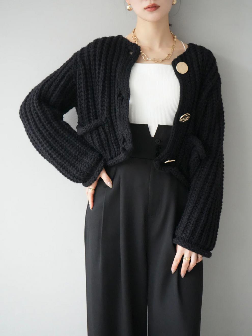 【outer】ニットカーデ　M27613