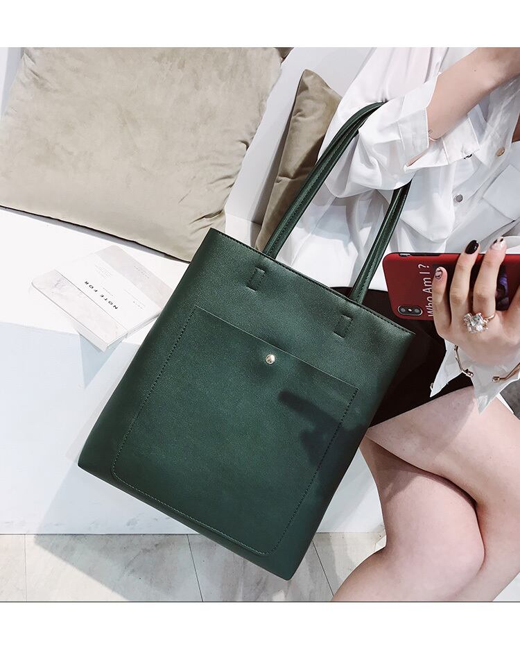 【小物】大活躍  ファッションカジュアルショルダーバッグ韓国系定番無地ハンドバッグ