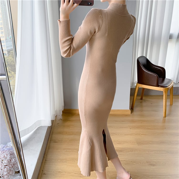【dress】マーメイドニットワンピース　M28019