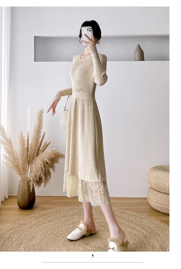 【dress】ドッキングニットワンピース　M27924