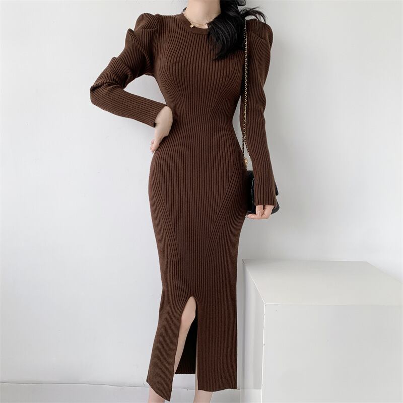 【dress】スリットワンピース　M18842