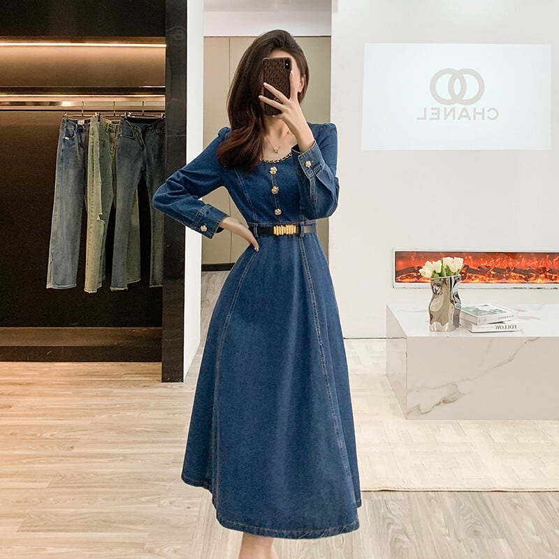 【dress】デニムワンピース　M25742