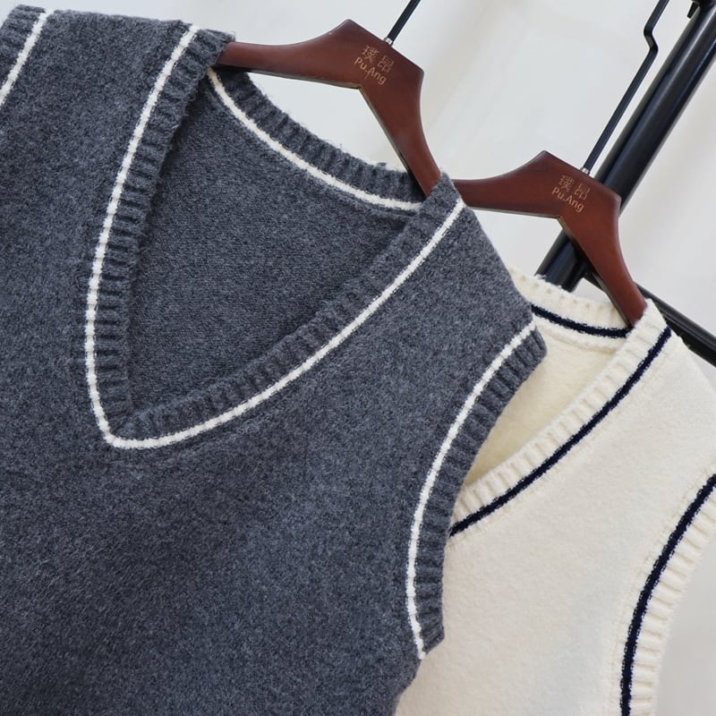 【tops】ニットベスト　M25493