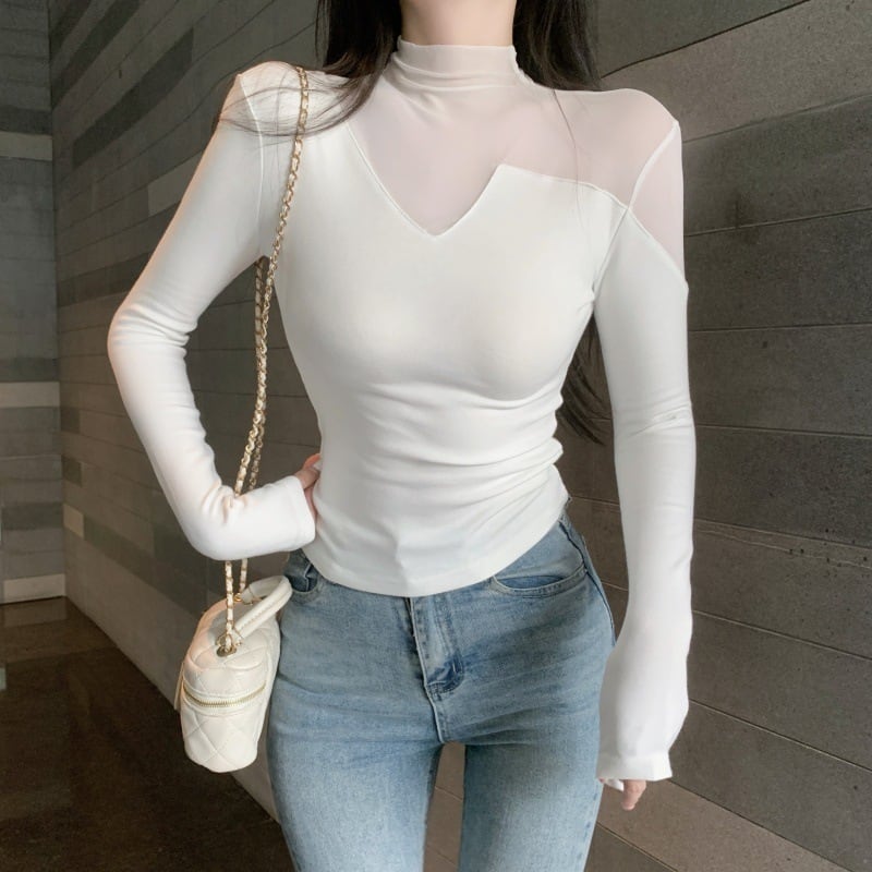 【tops】チュールドッキングトップス　M27998