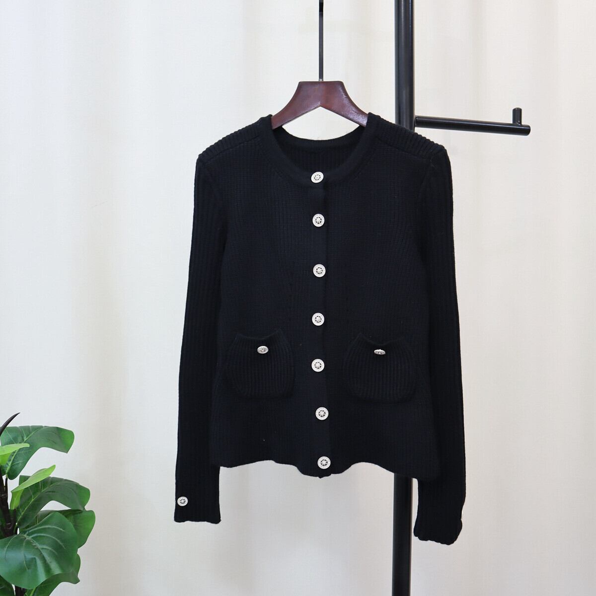 【outer】クルーネックニットカーデ　M27599