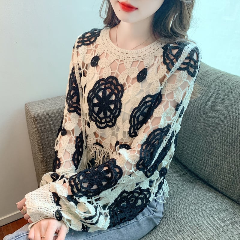 【tops】レースプルオーバー　M29359