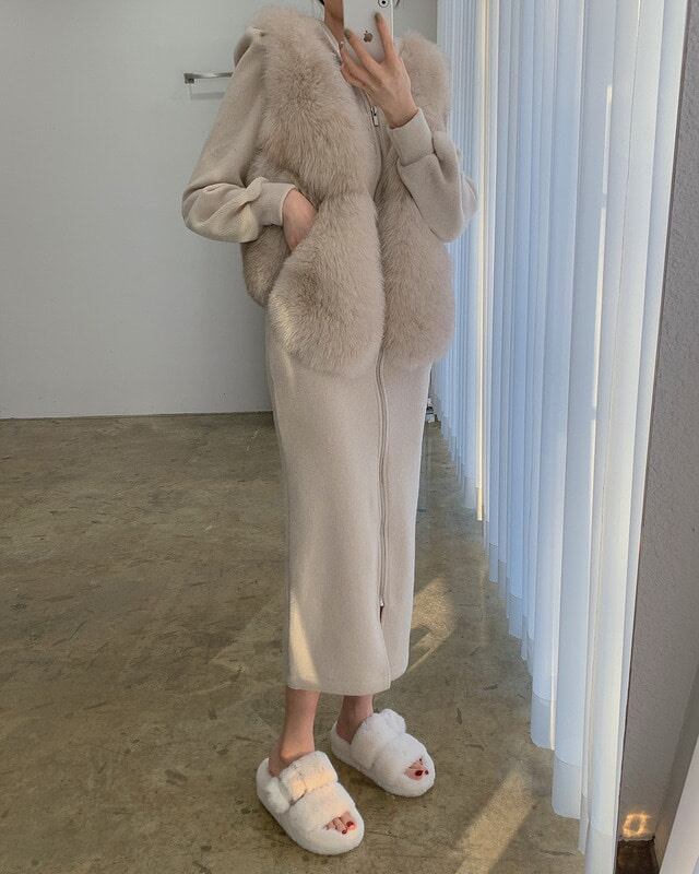 【dress】好感度満載！気質満点体型カバー着痩せパフスリーブワンピース G10915