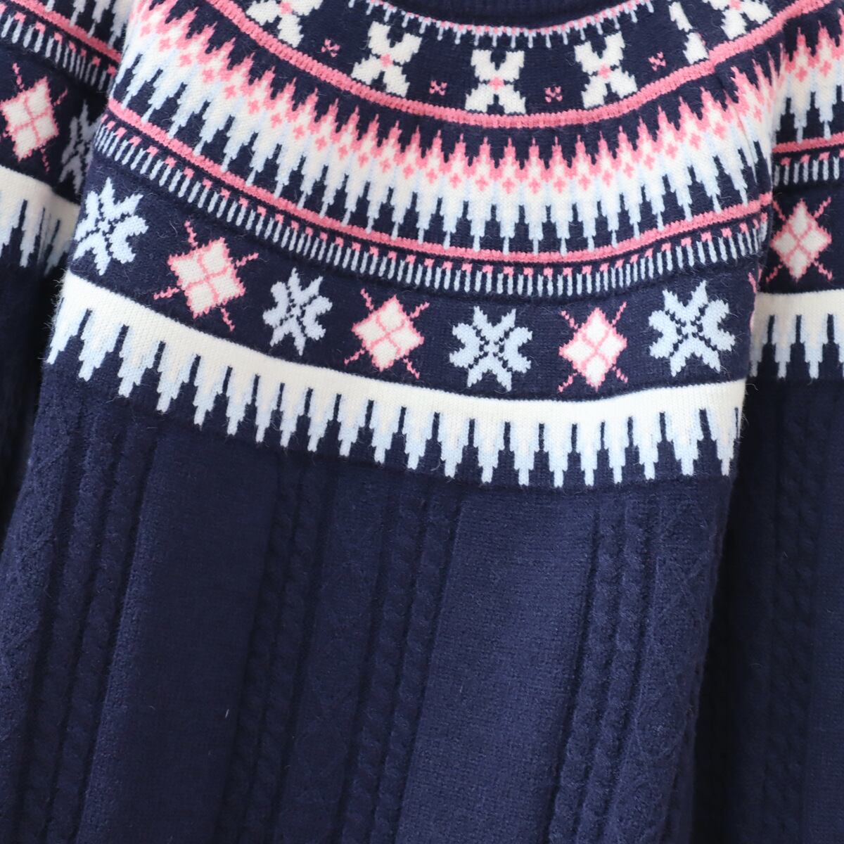 【tops】ジャカードニットセーター　M28757