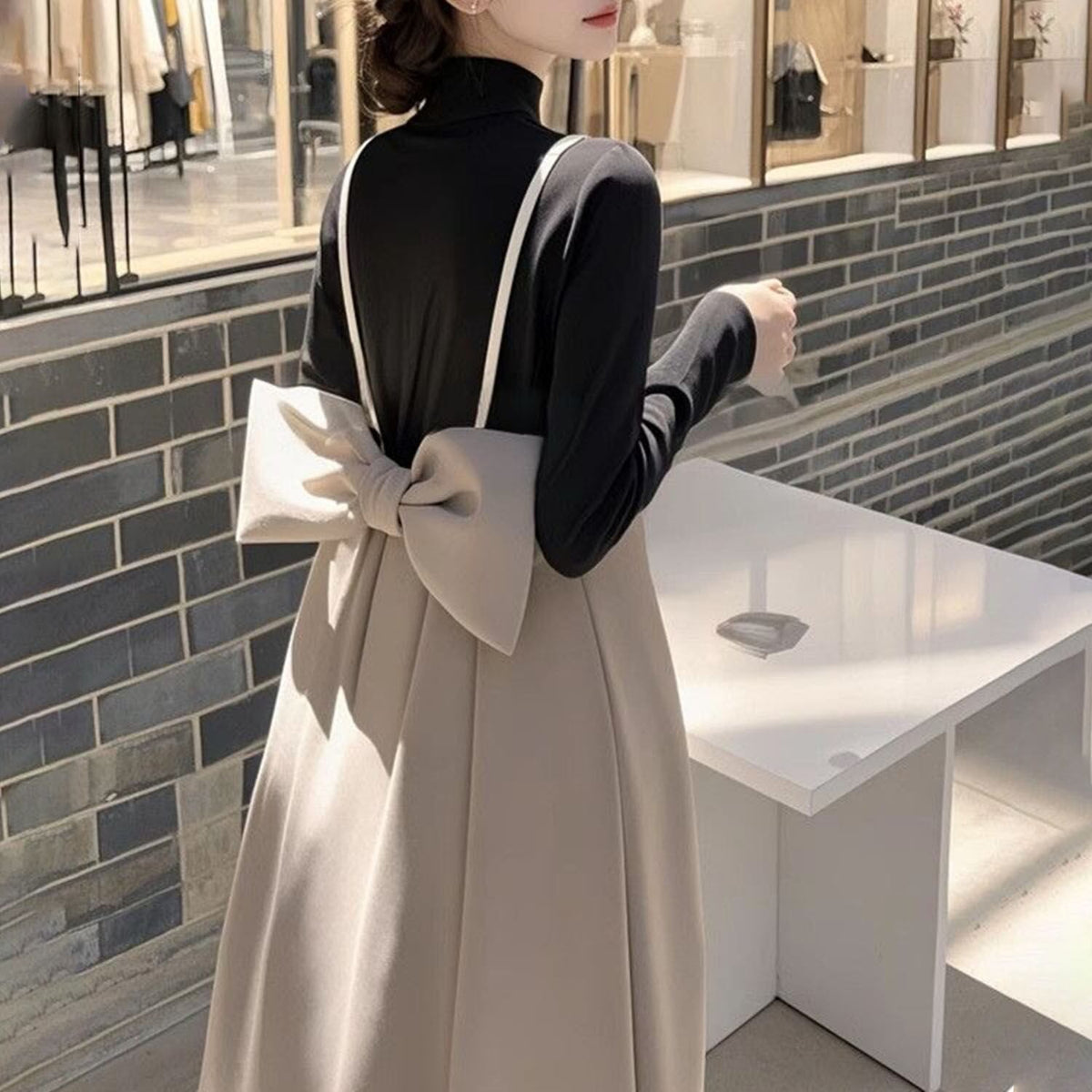 【dress】バックリボンキャミワンピース　N2881