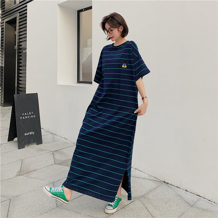 【dress】ボーダー柄ワンピース　M24960