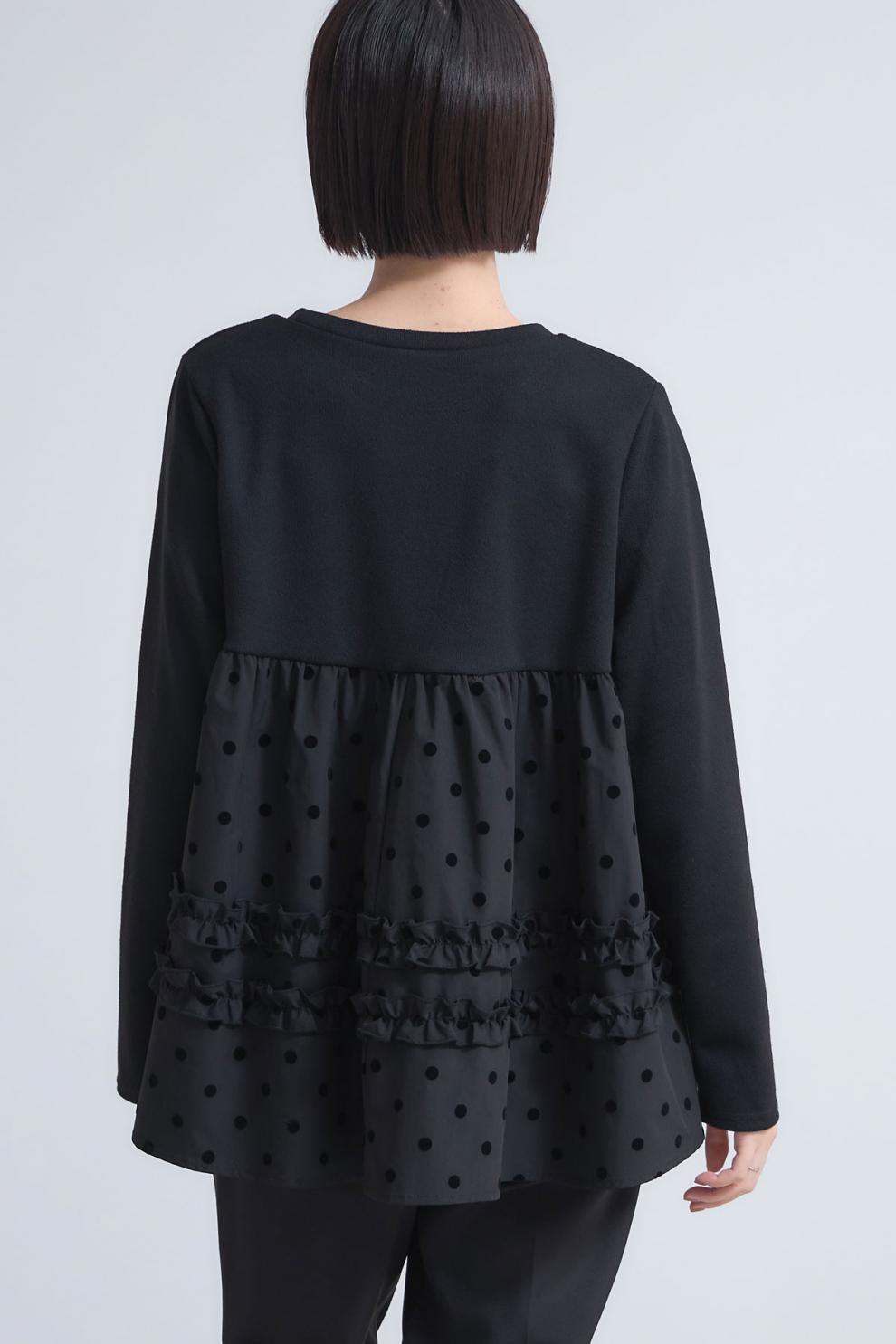【tops】ドット柄プルオーバー　M28043