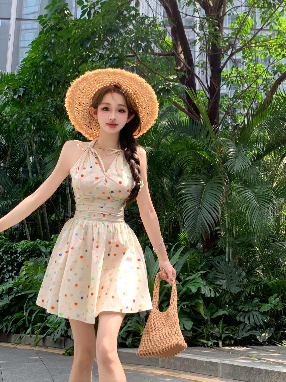 【dress】ホルターネックワンピース　M24052