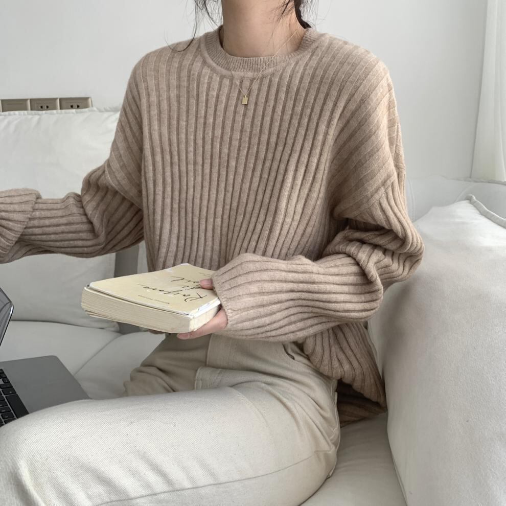 【tops】ニットプルオーバー　M19007