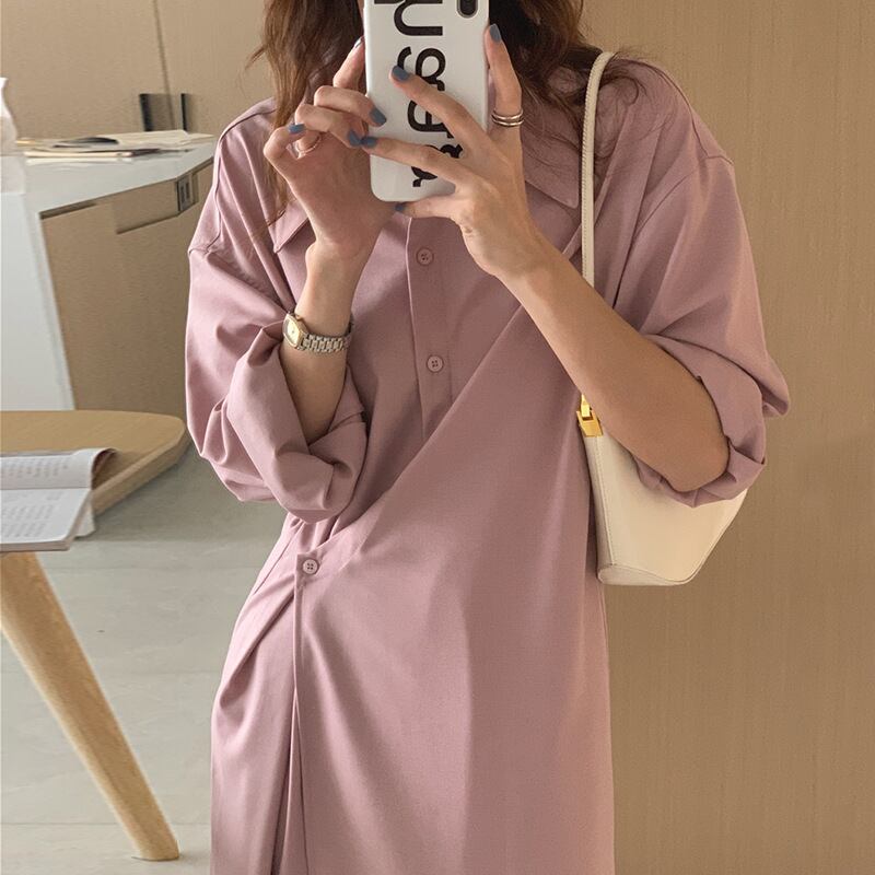 【dress】シャツワンピース　M18666