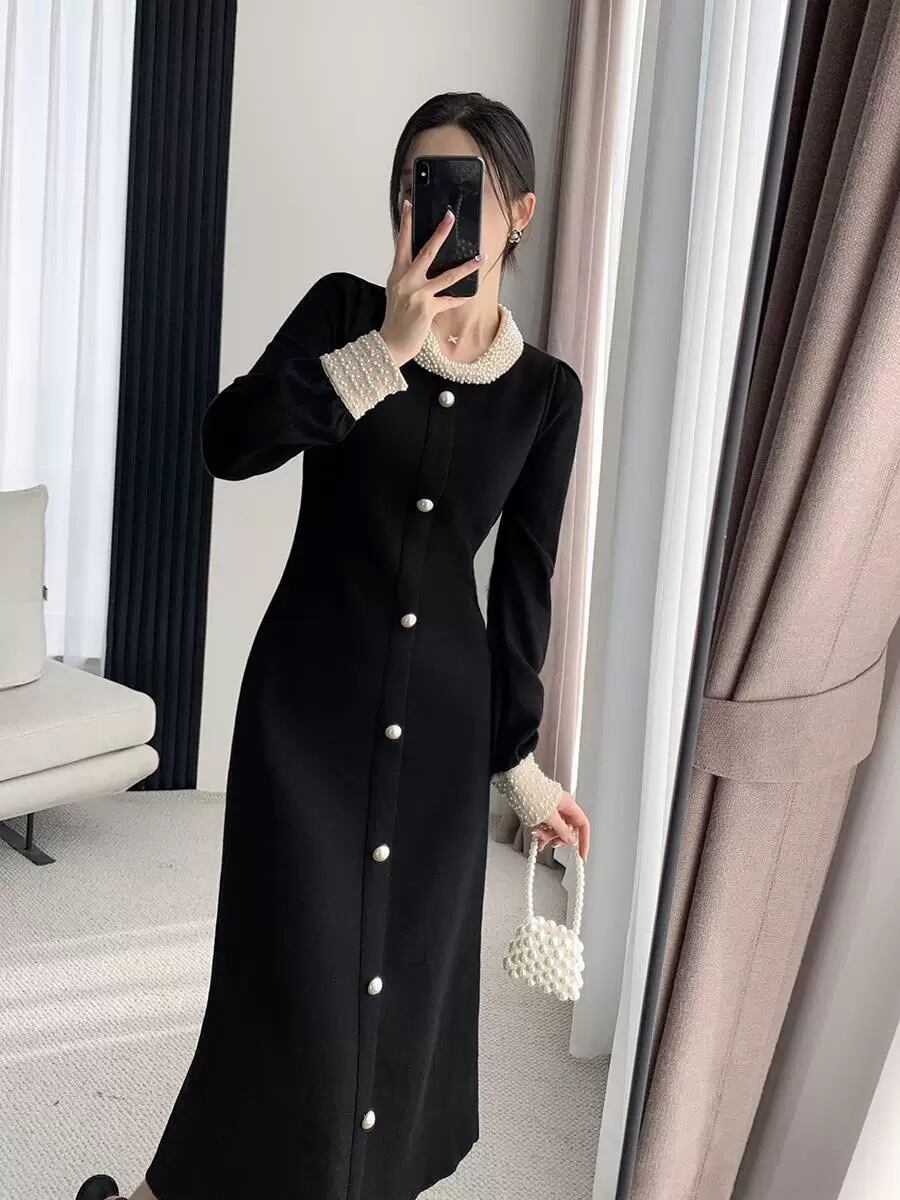 【dress】パール付きデートワンピース　N2891