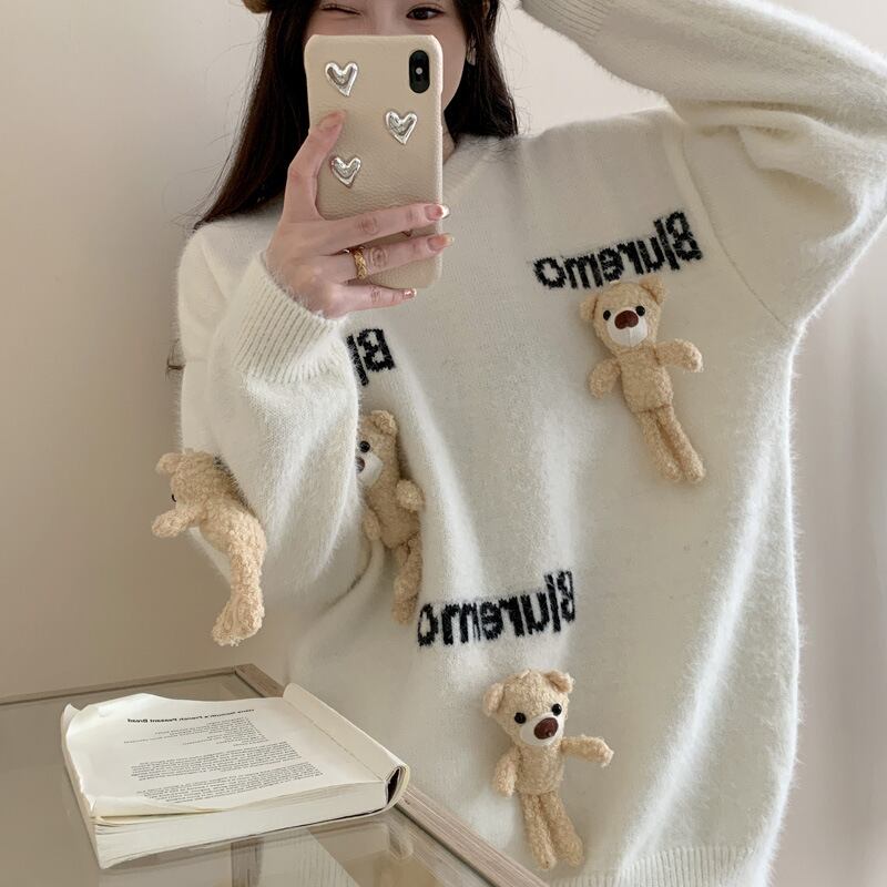 【tops】カートゥーンニットセーター　M28308