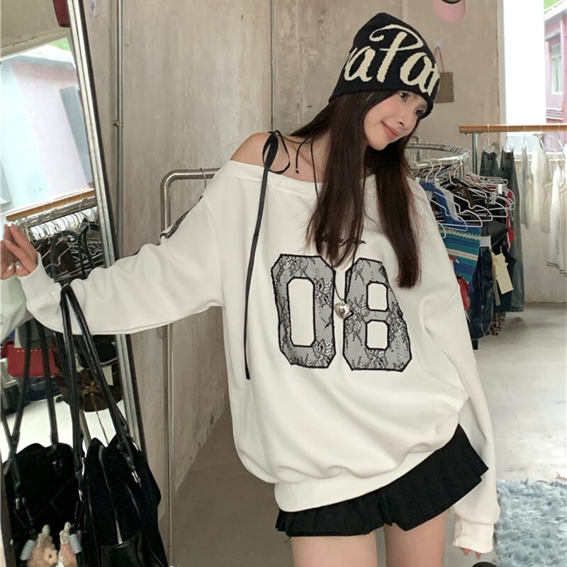 【tops】オフショルダープルオーバー　M26038
