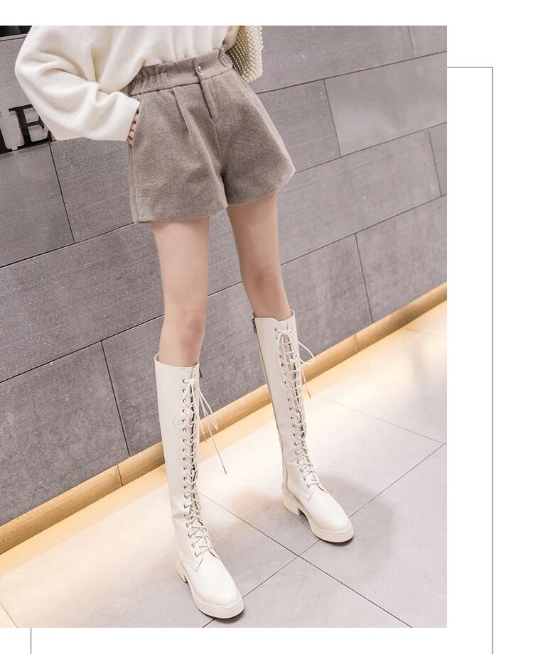 【bottoms】早い者勝ち!気質満点秋冬着痩せルーズオシャレAラインショートパンツ G3541