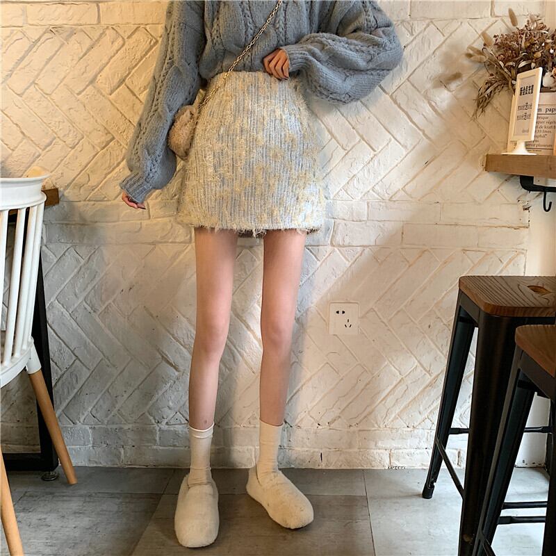 【bottoms】好感度UPファッションハイウエスト着痩せスカート