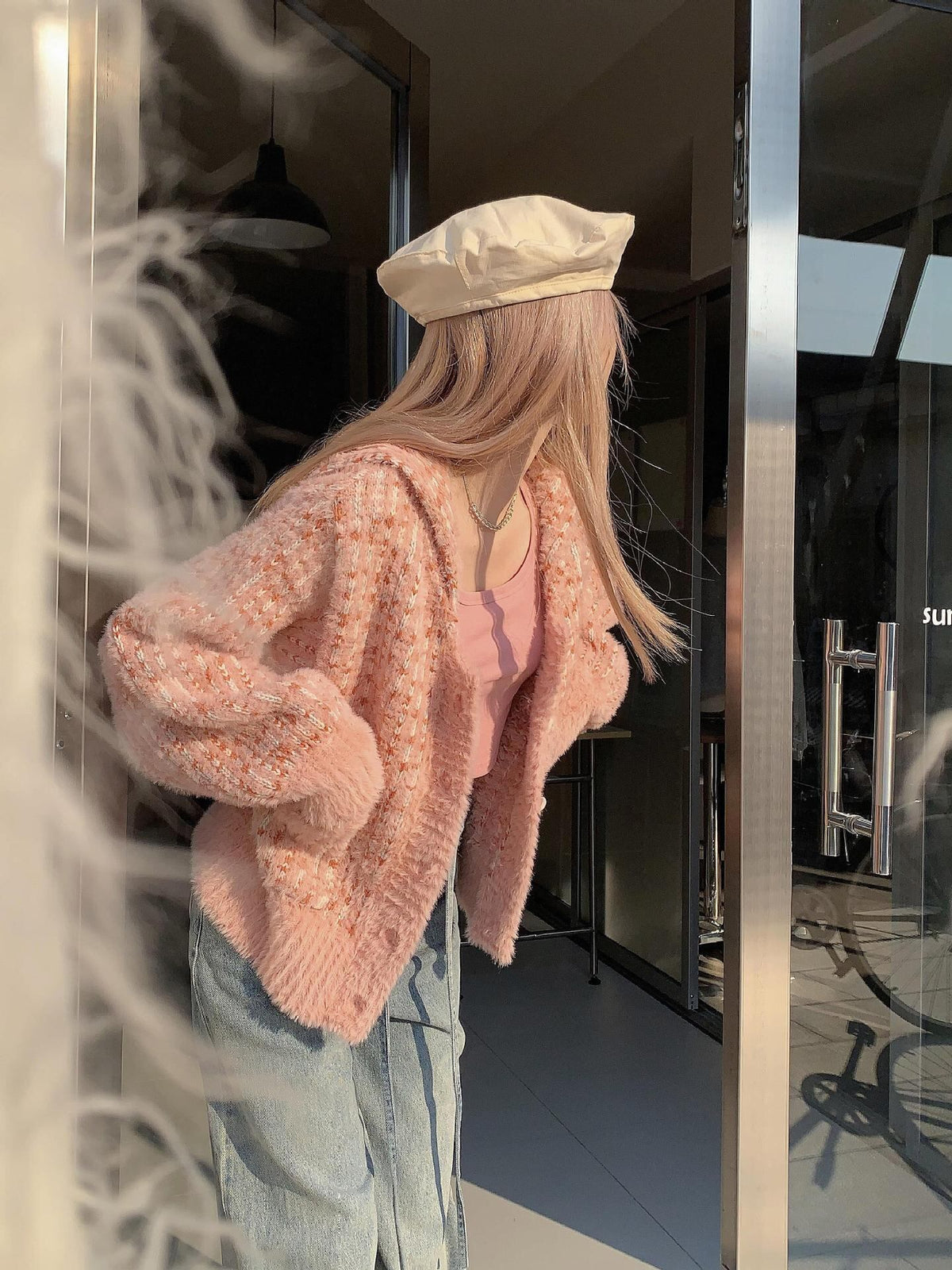 【outer】ニットカーデ　M27411