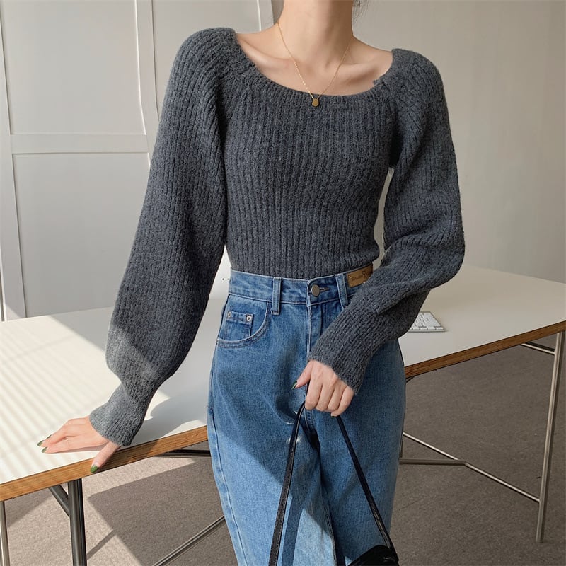 【tops】ニットトップス　M27328