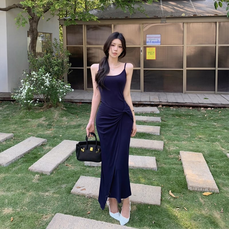 【dress】4色展開キャミワンピース Q7976