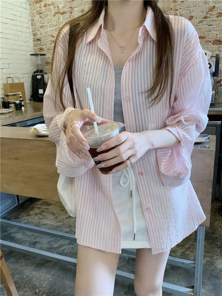 【tops】紫外線対策シャツ　M24234