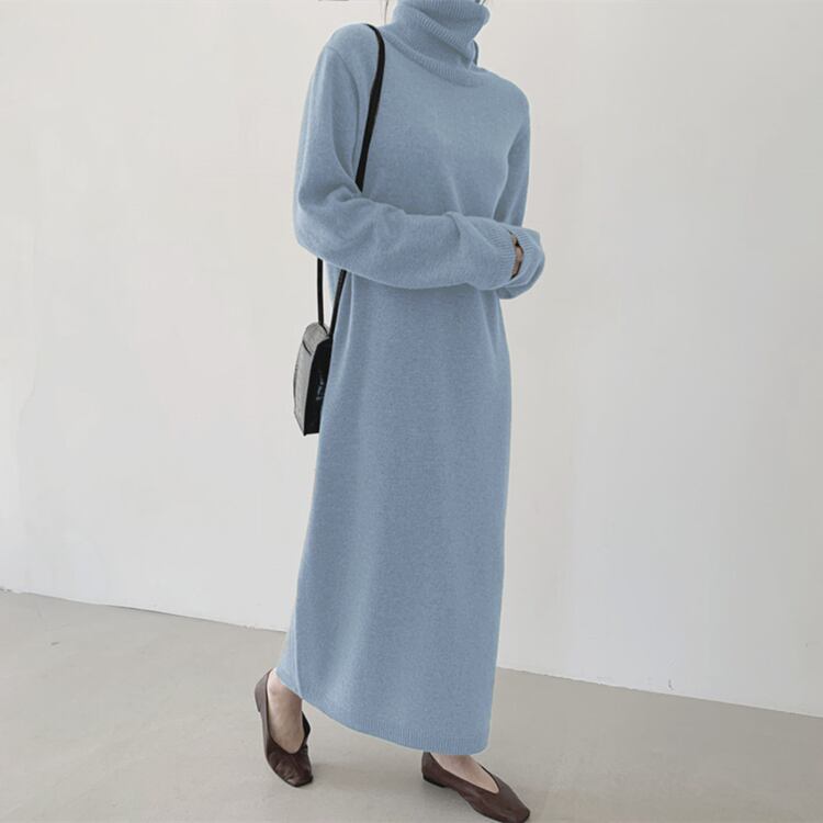 【dress】ロングニットワンピース　N2196