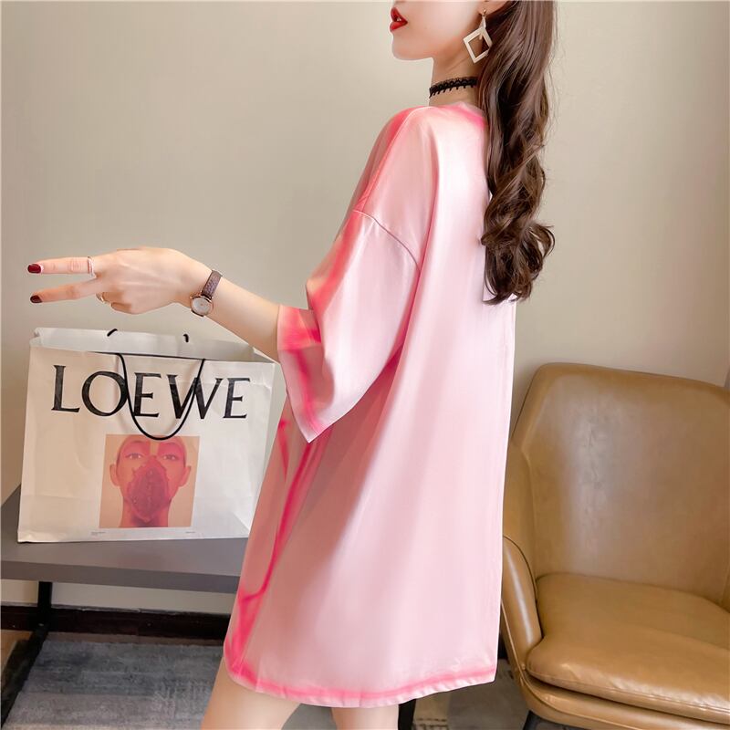 【tops】スウィート韓流スタイルトップス合わせやすいINS風Tシャツ G6704