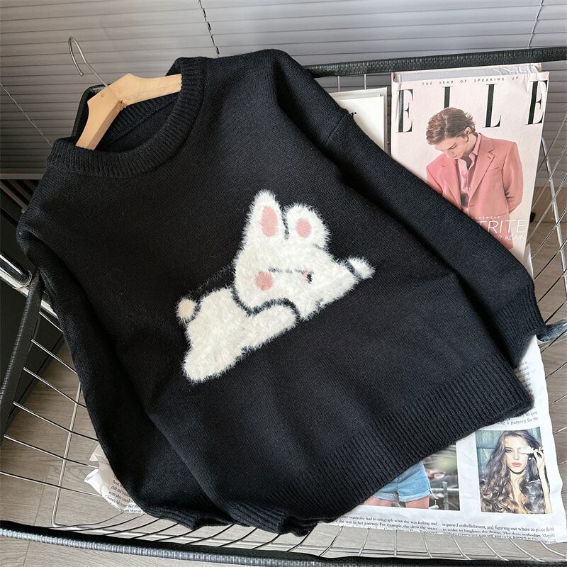 【tops】クルーネックニットセーター　M18754