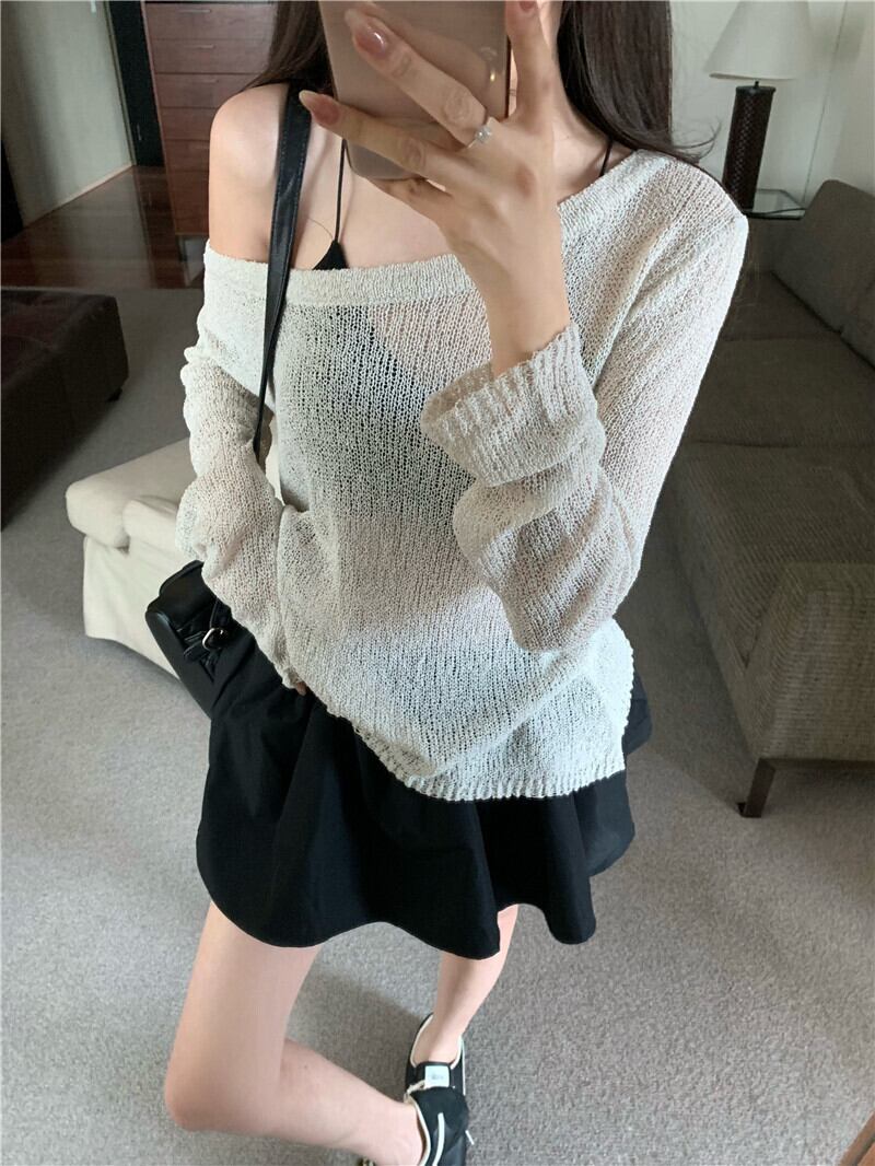 【set】ニットトップス×スカートセット　M27965