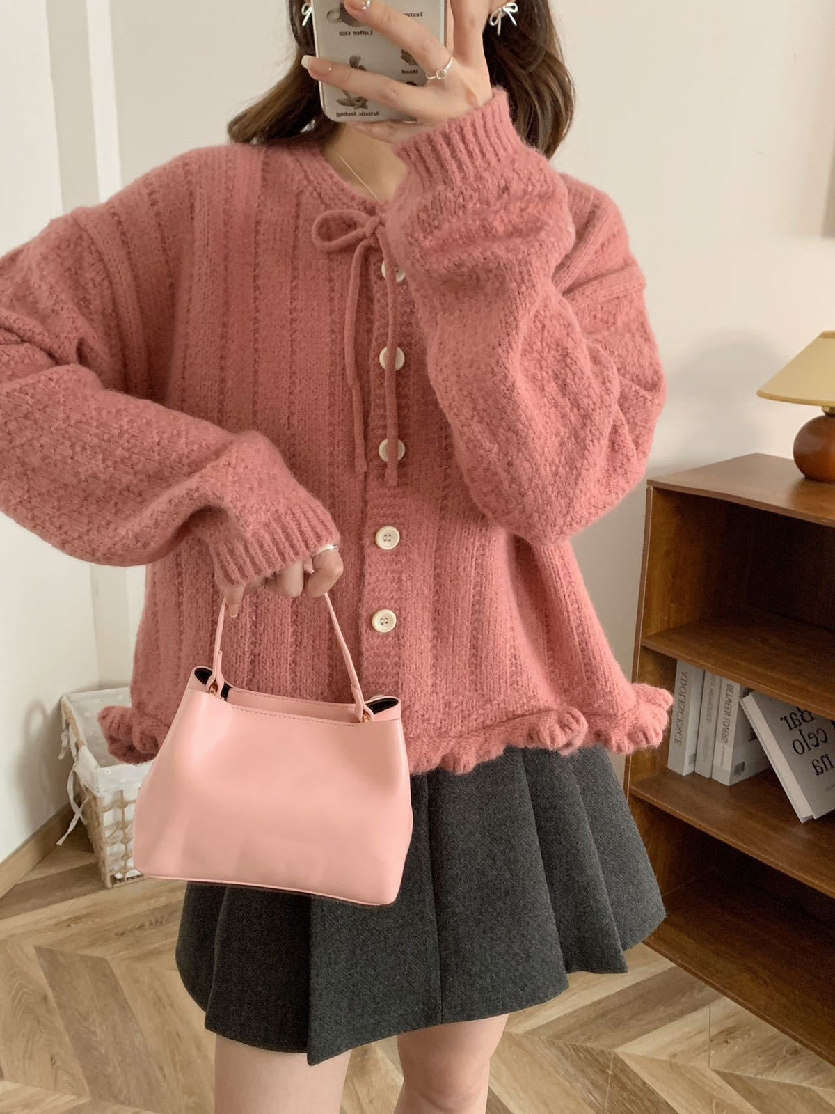 【outer】ニットカーデ　M26423