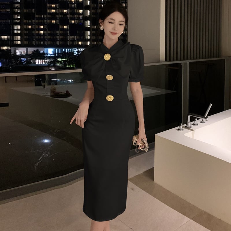 【dress】リボン付きワンピース　M25203
