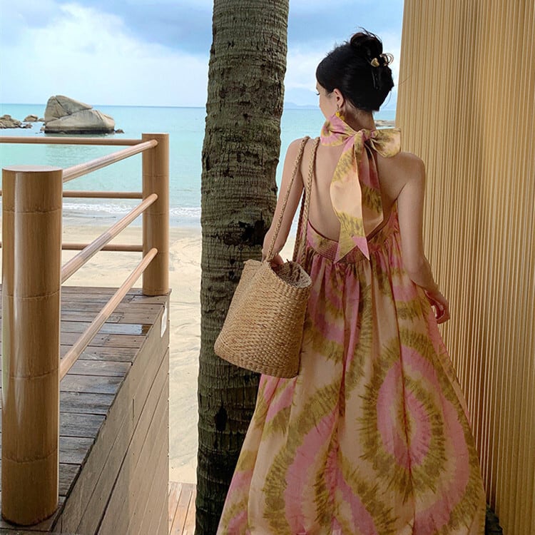 【dress】プリントワンピース　M24890