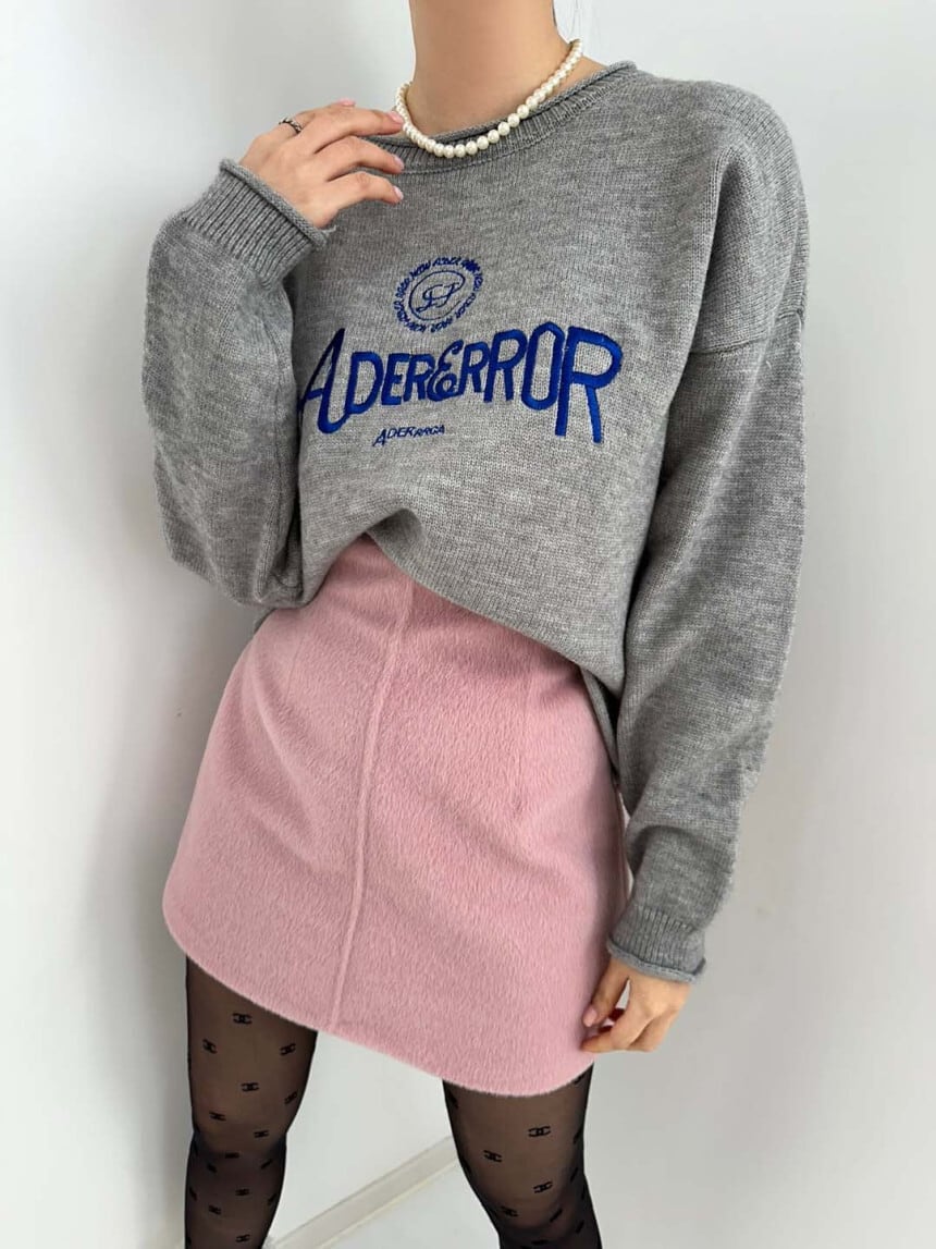 【tops】ラウンドネックニットセーターG19836