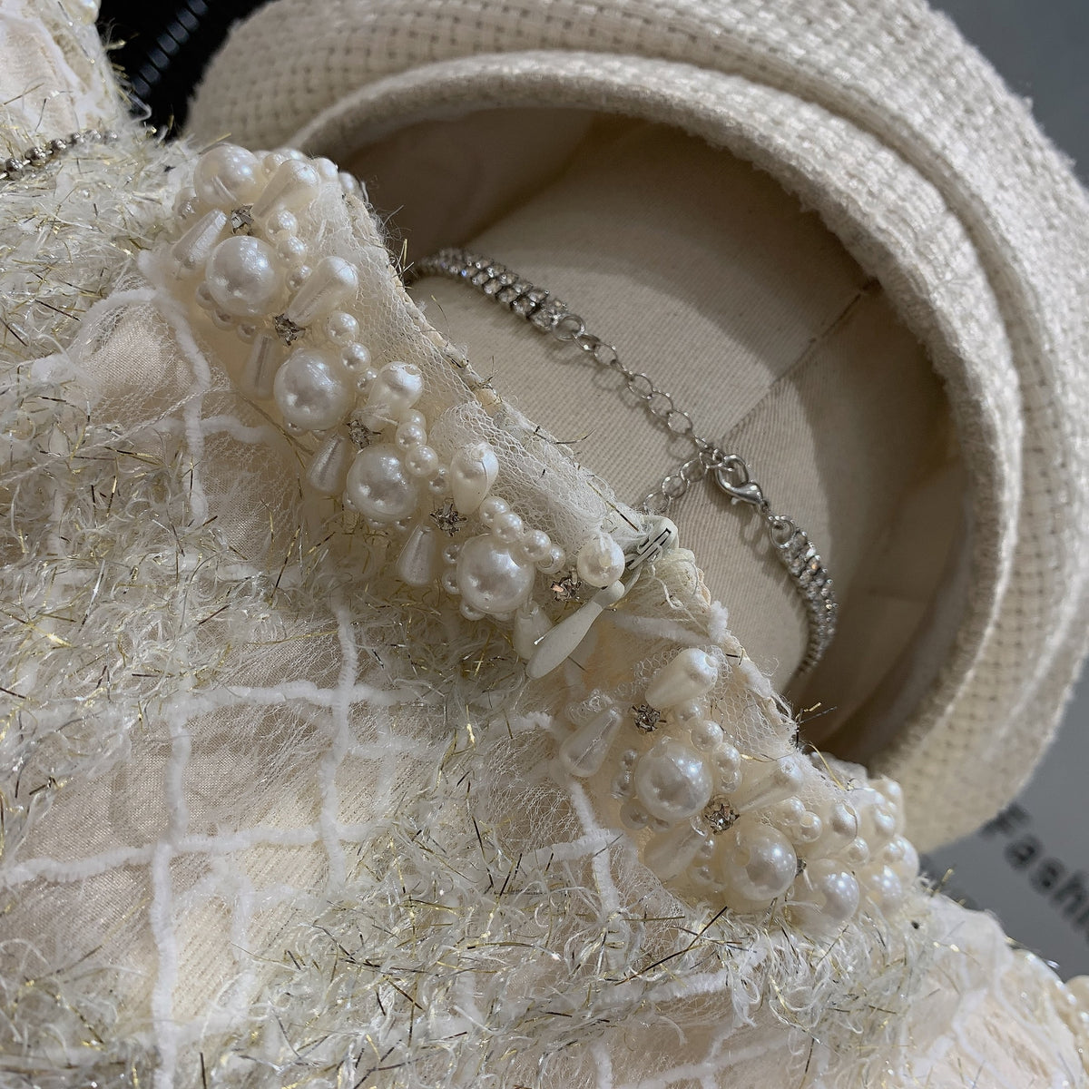 【dress】パールリボン付きワンピース　M24006